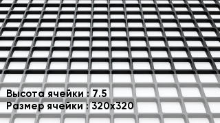 Георешетка 75 Ячейка: 320х320